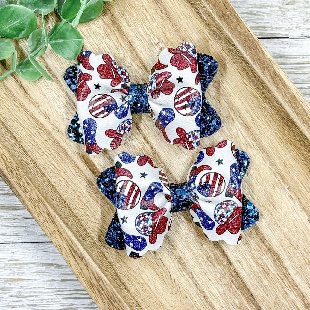 Patriotic Smileys & Boots Piggies