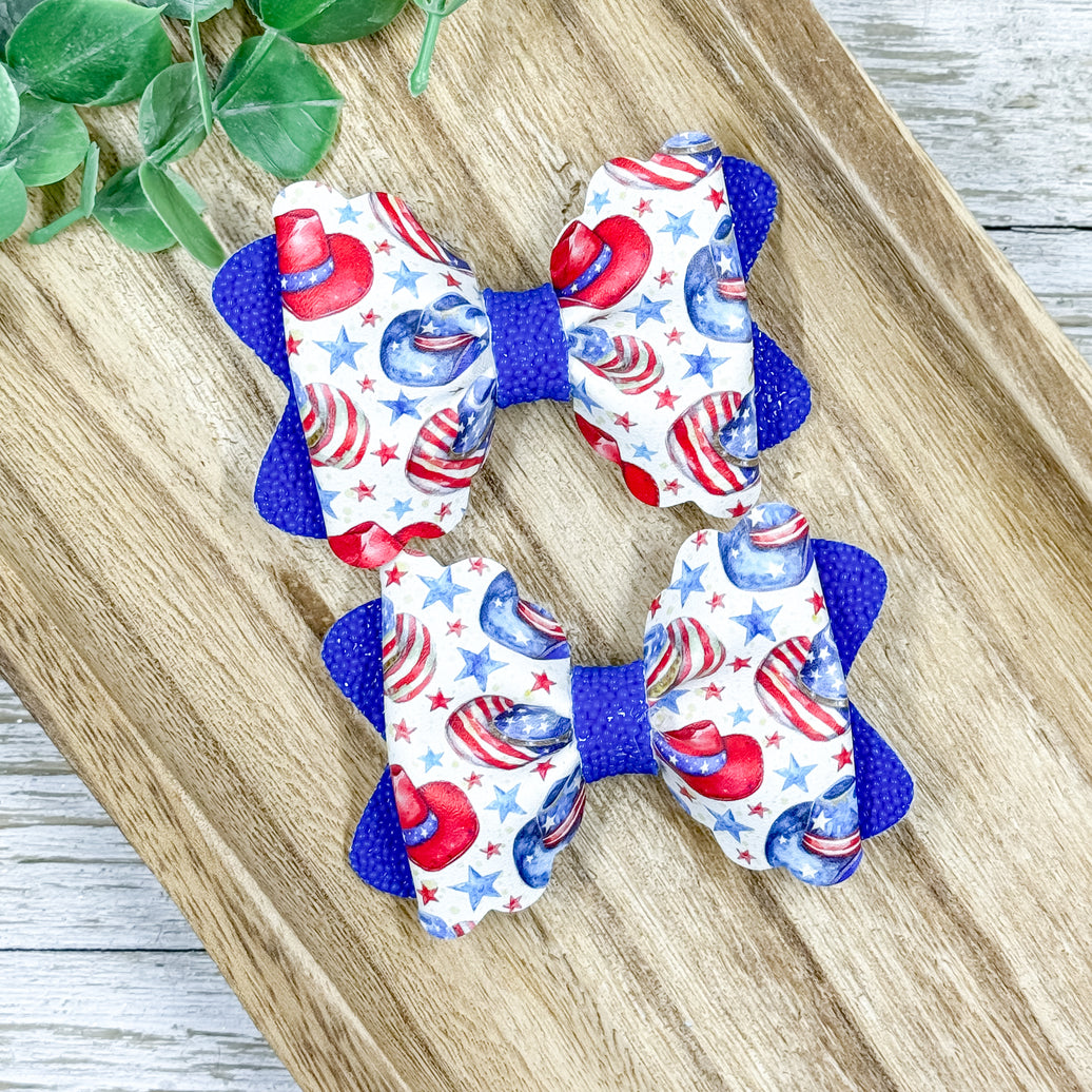 Patriotic Cowboy Hats Piggies