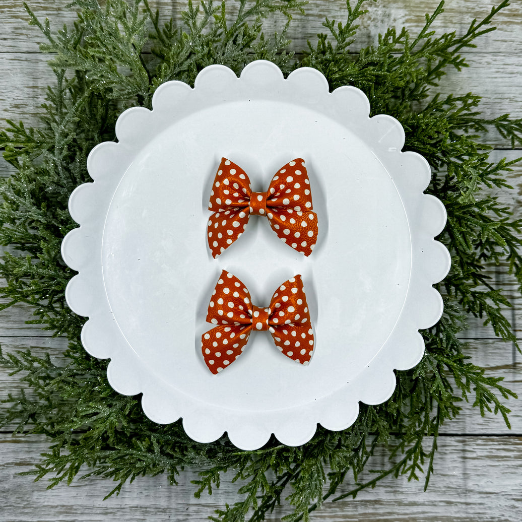 Pumpkin Polka Dots Itty Bitty Piggies