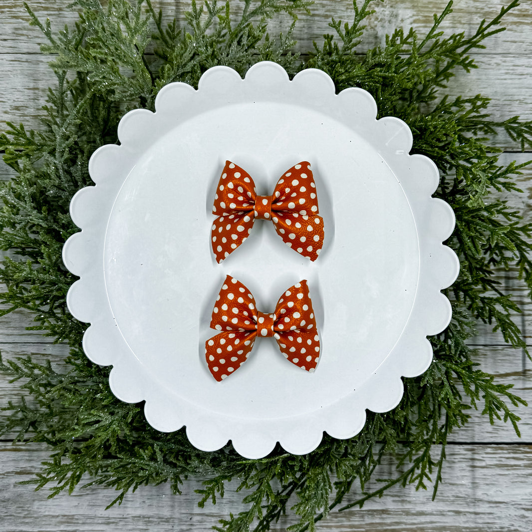 Pumpkin Polka Dots Itty Bitty Piggies
