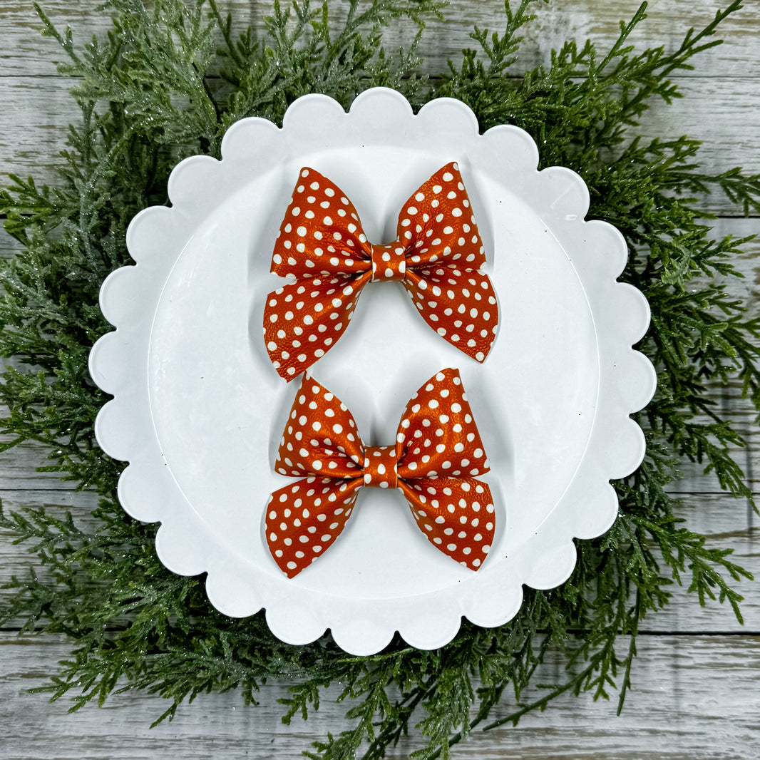 Pumpkin Polka Dots Piggies