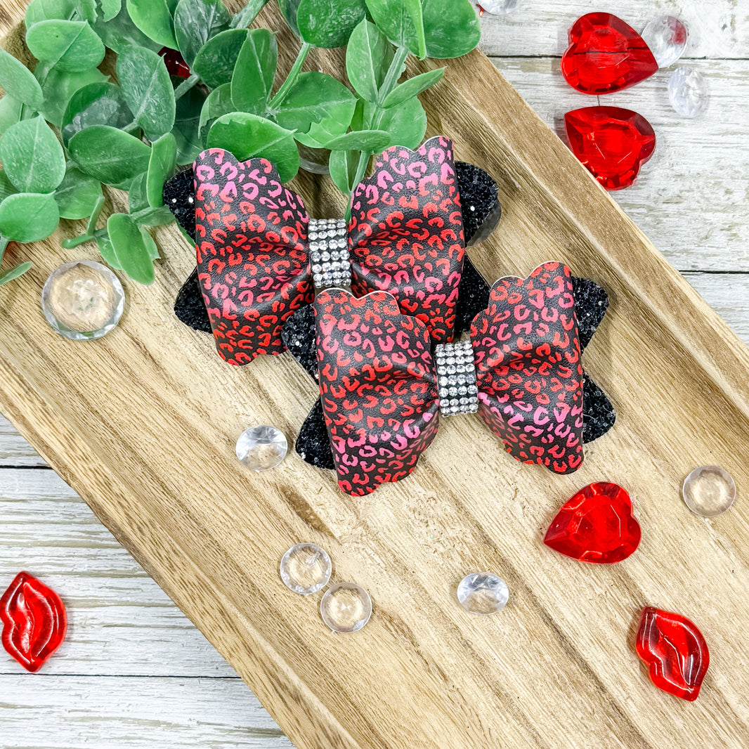 Valentine Ombre Leopard Piggies