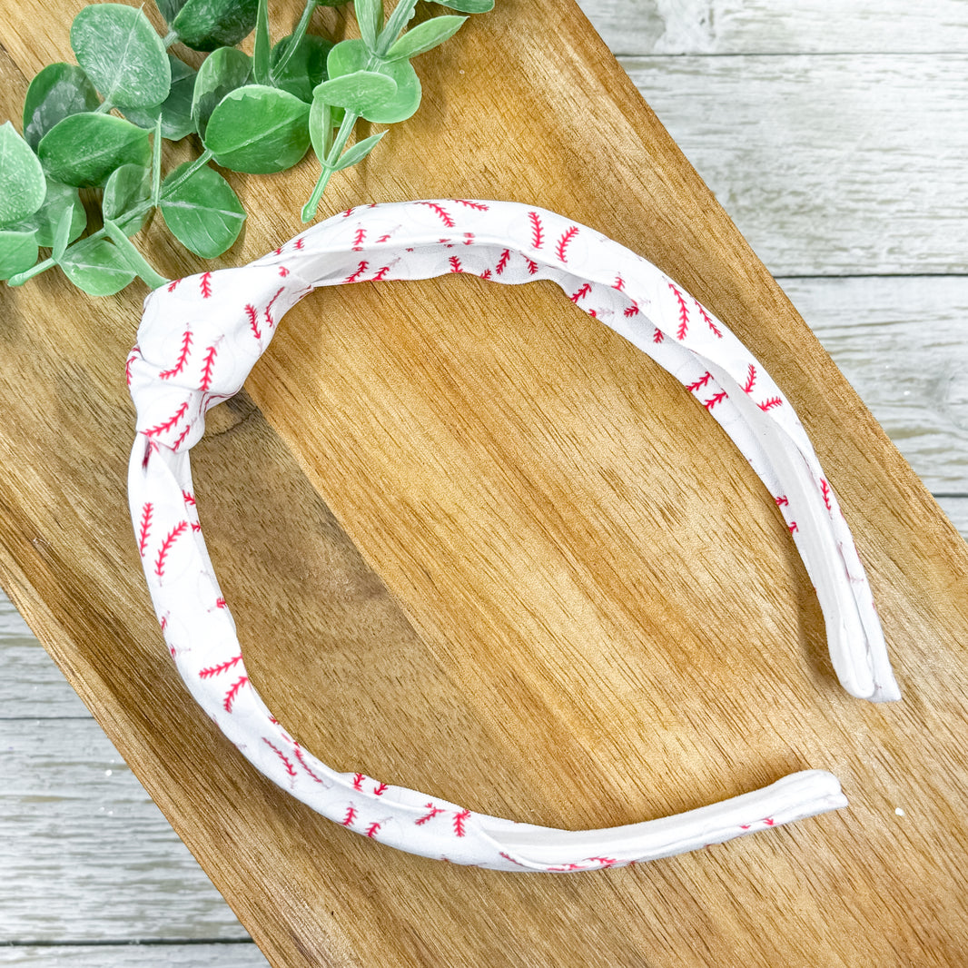 Baseball Knotted Headband