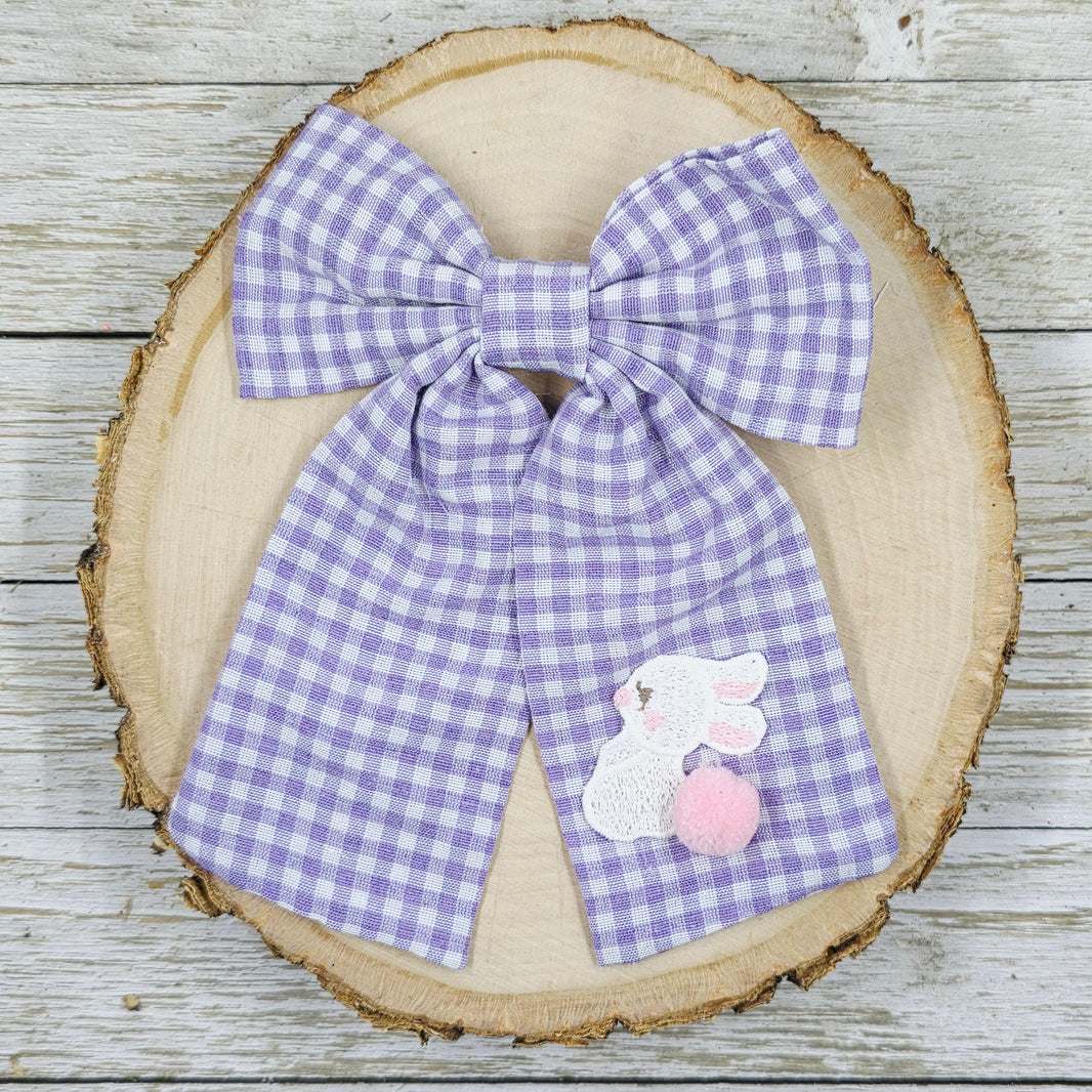 Purple Gingham Bunny Longtail