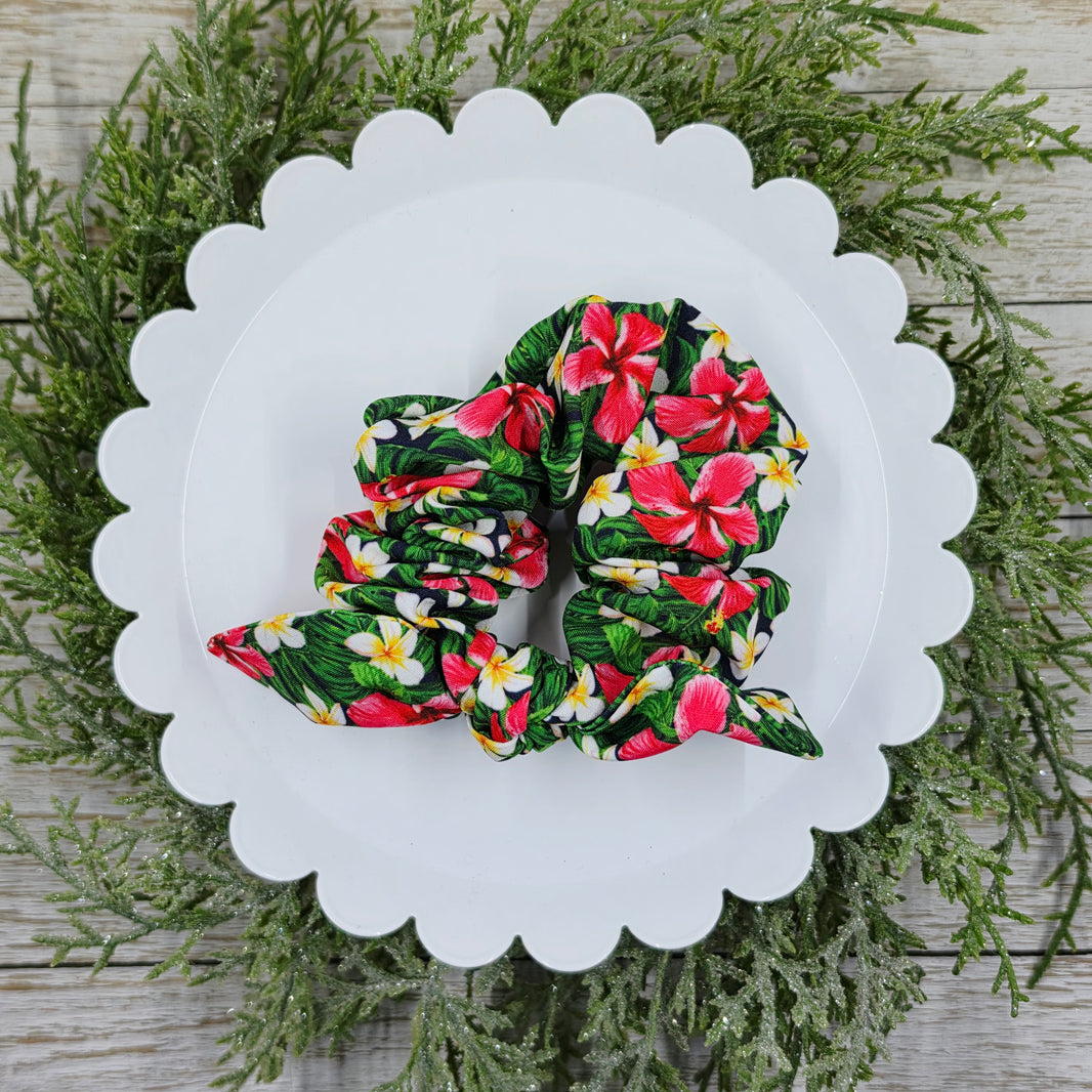 Hawaiian Flowers Scrunchie