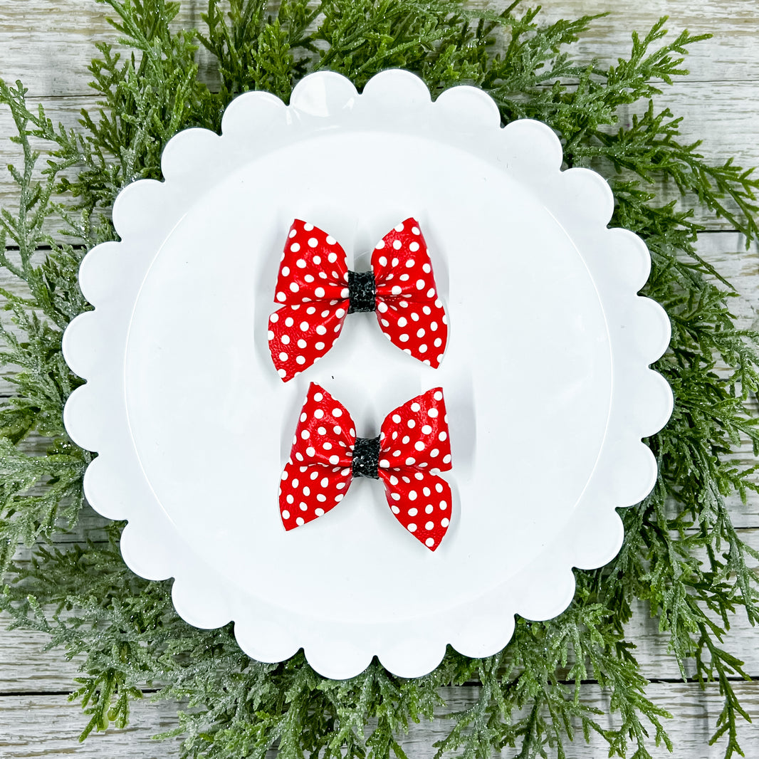 Red Polka Dots Itty Bitty Piggies