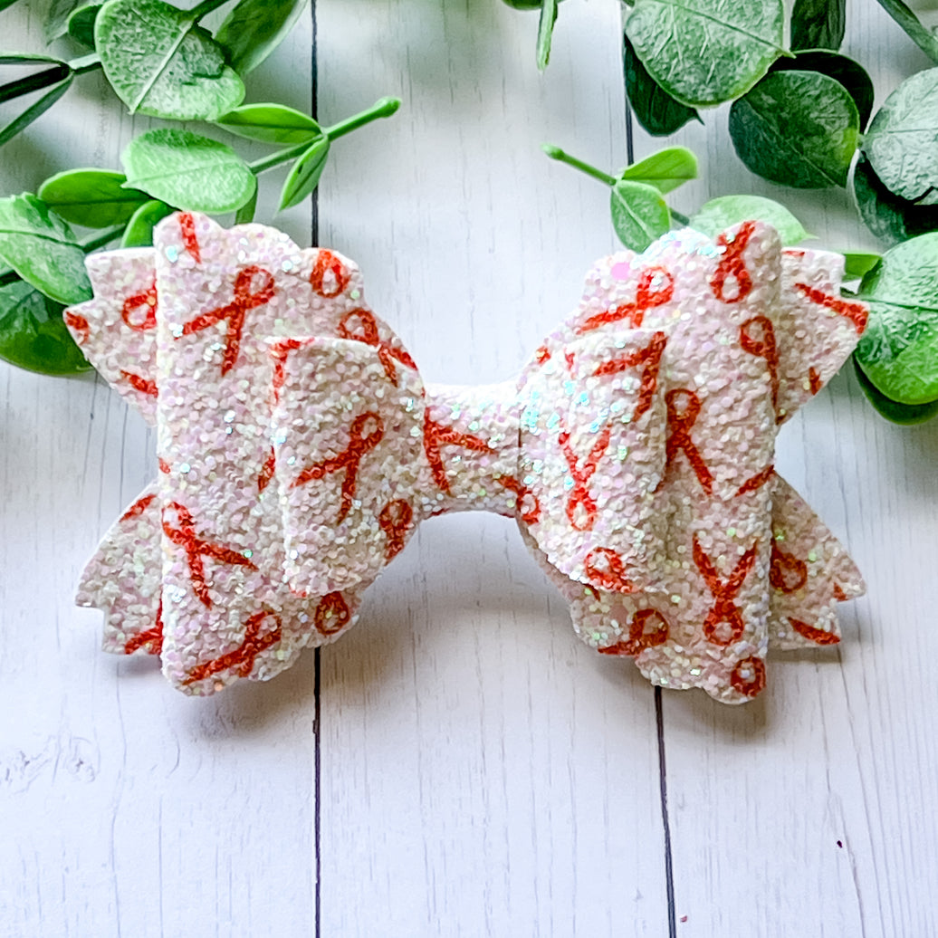 Orange Glitter Ribbon