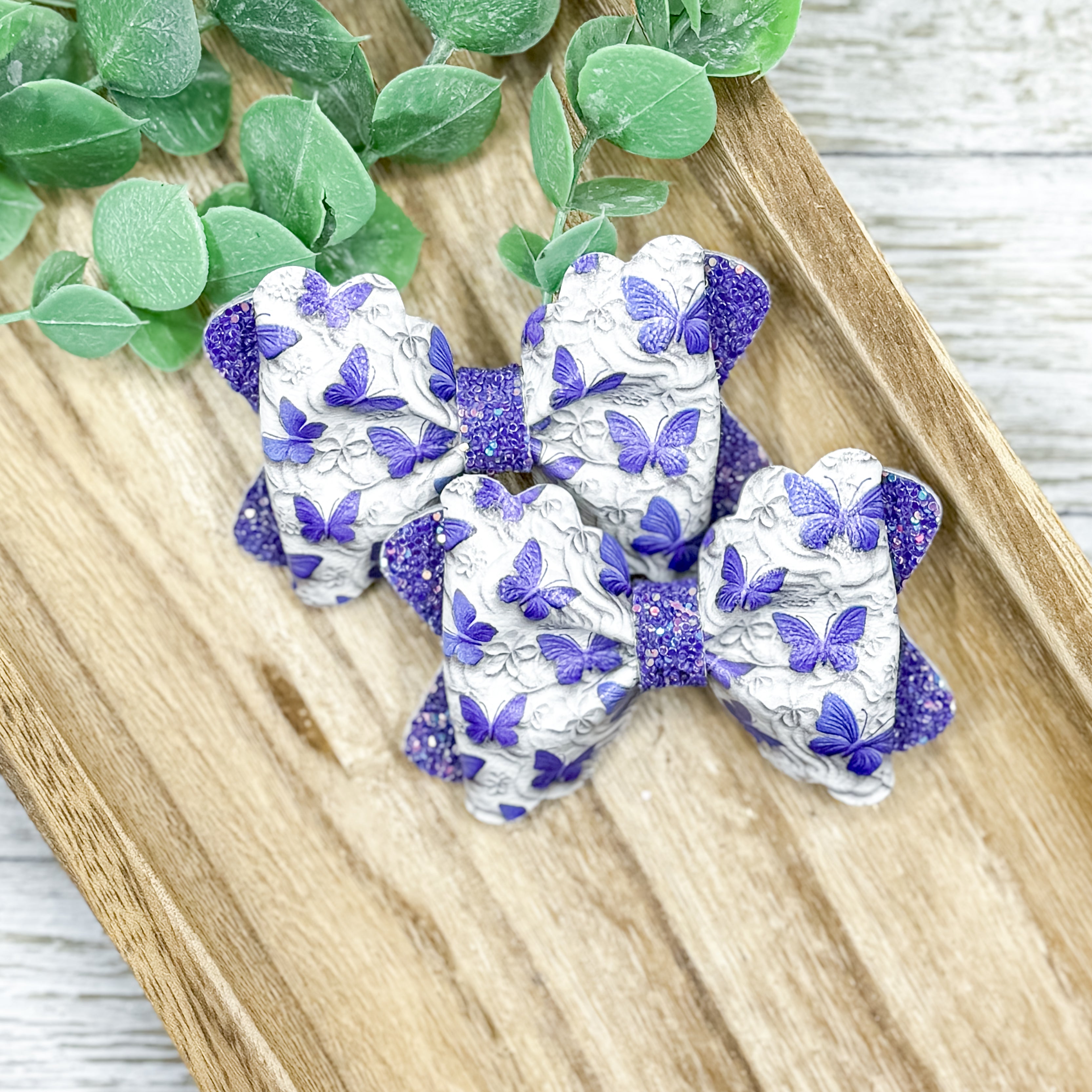 Purple Butterflies Piggies