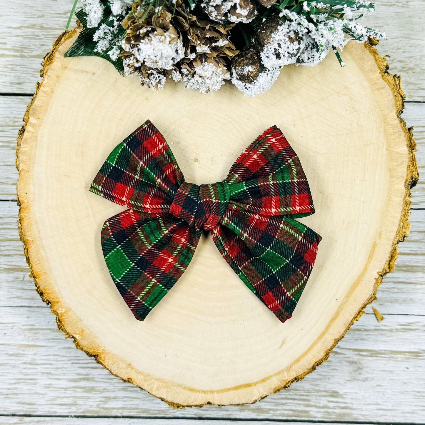 Christmas Plaid Pinwheel