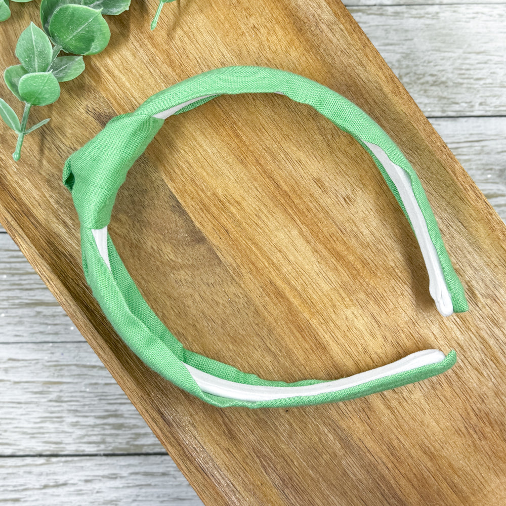 Green Knotted Headband