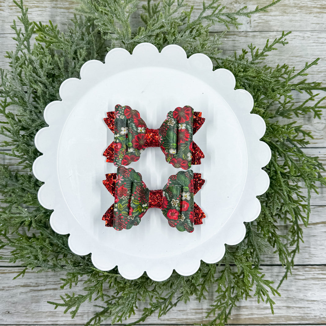 Christmas Floral Piggies