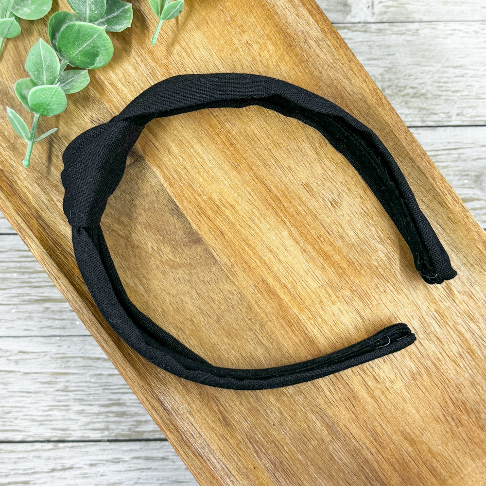 Black Knotted Headband