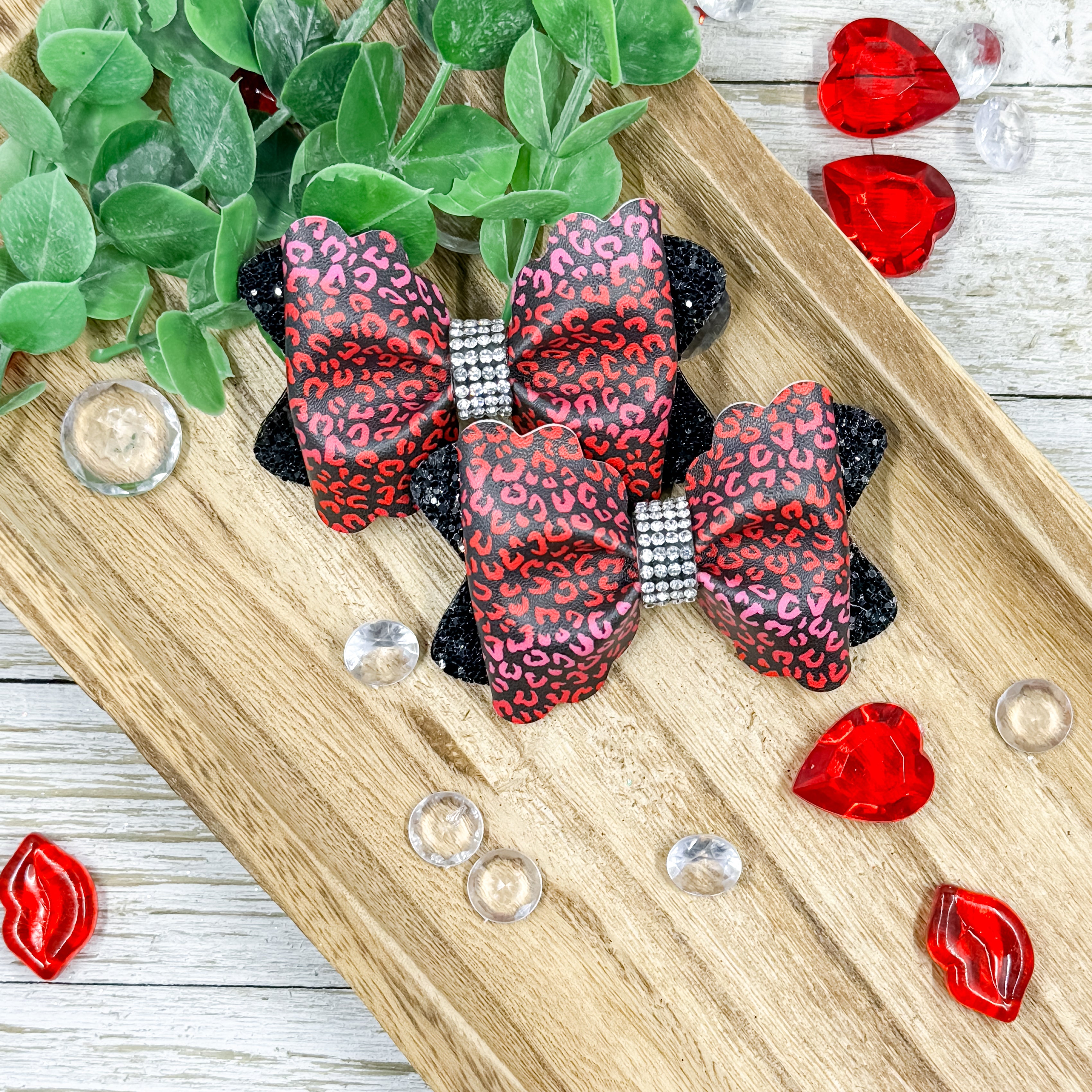 Valentine Ombre Leopard Piggies