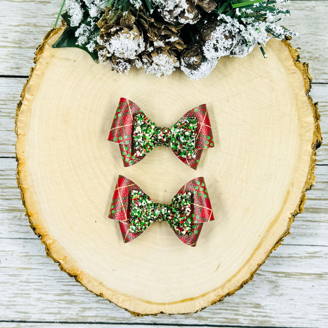 Christmas Plaid Mini Piggies