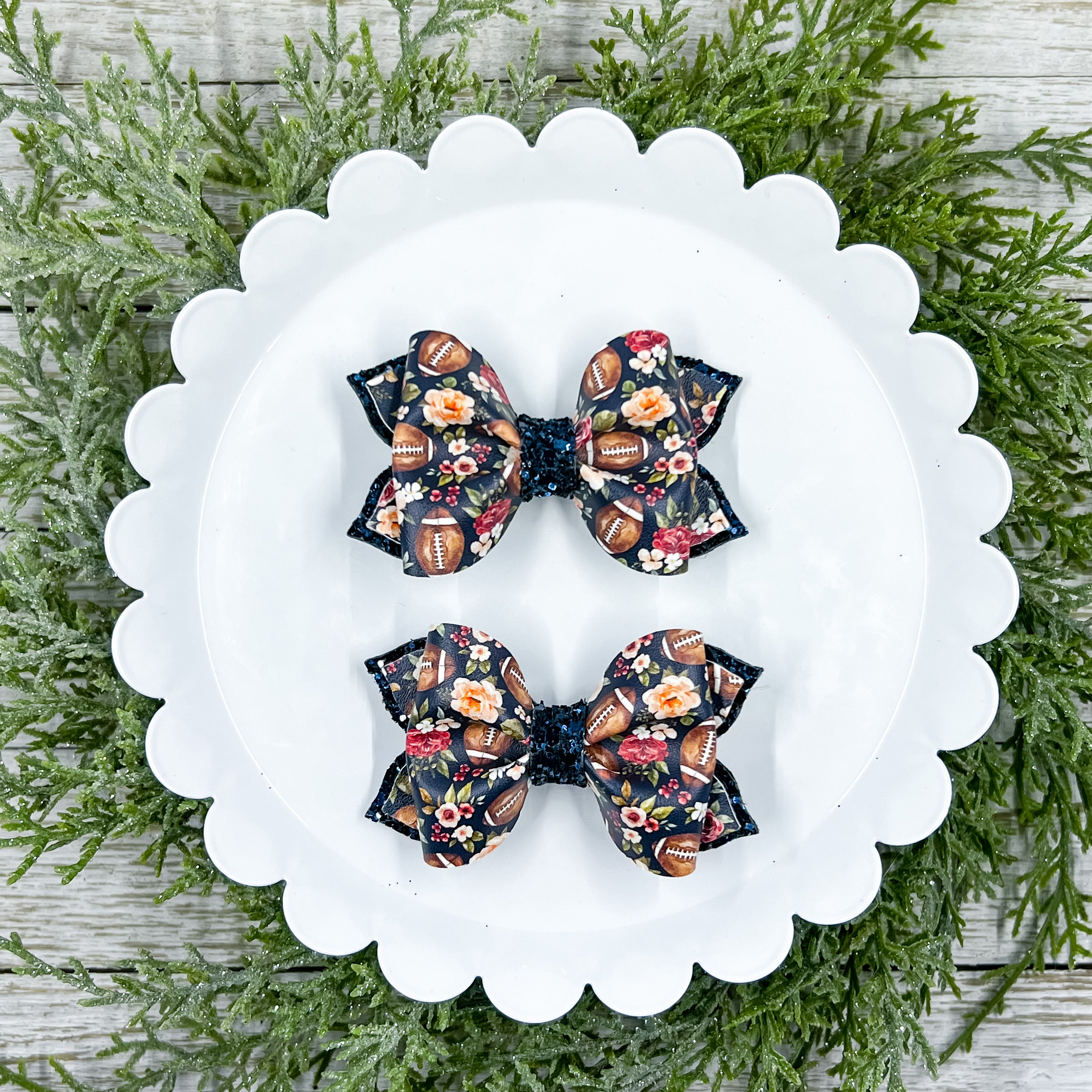 Floral Football Piggies