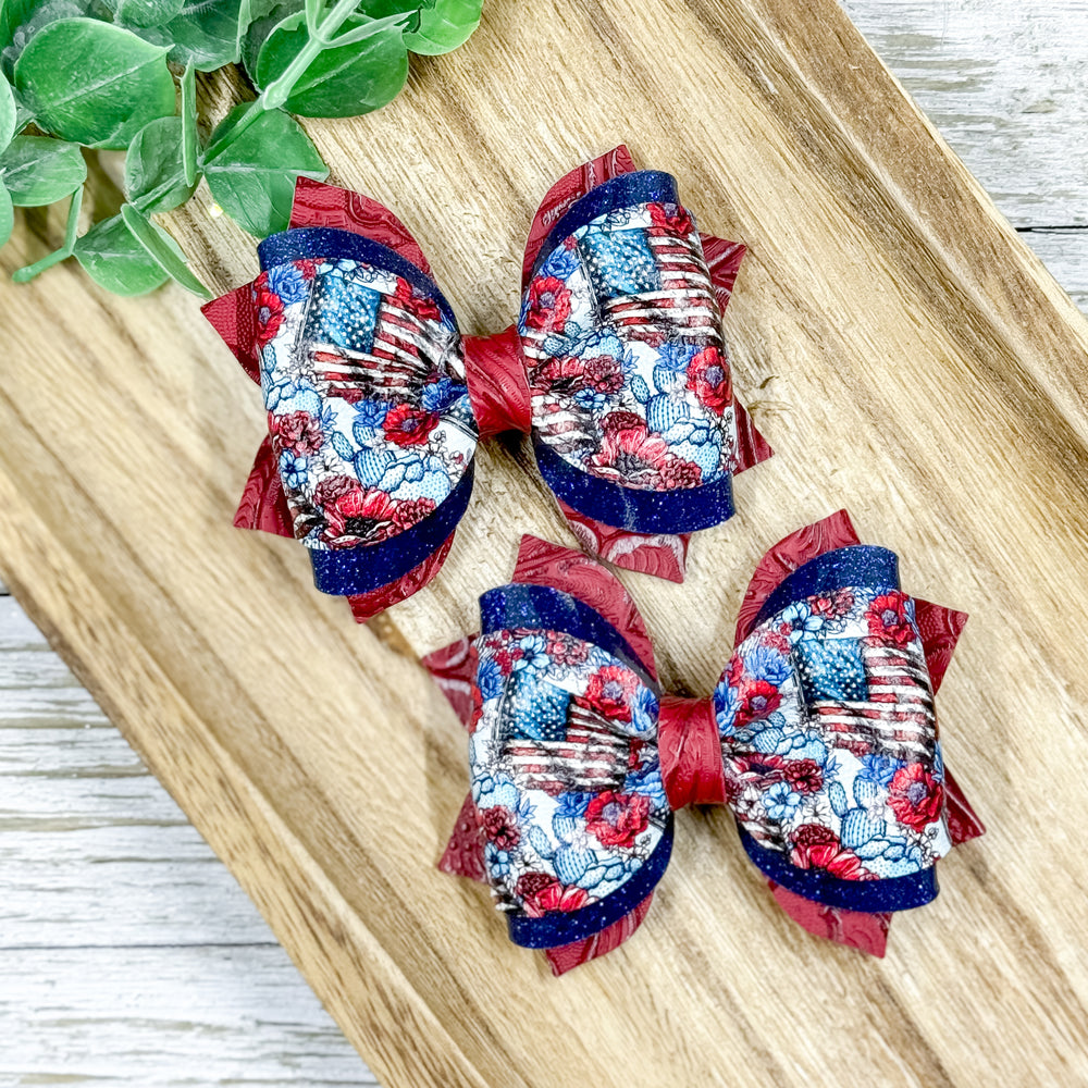 Patriotic Floral Piggies