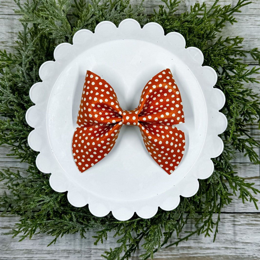 Pumpkin Polka Dots