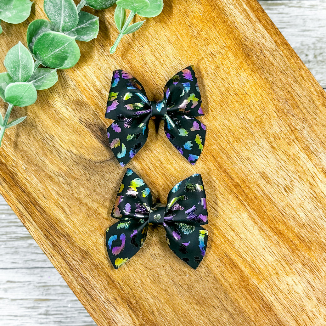 Rainbow Metallic Leopard Itty Bitty Piggies