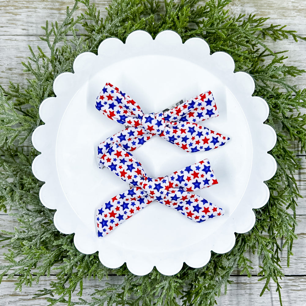 Red, White & Blue Stars Skinny Pinwheel Piggies