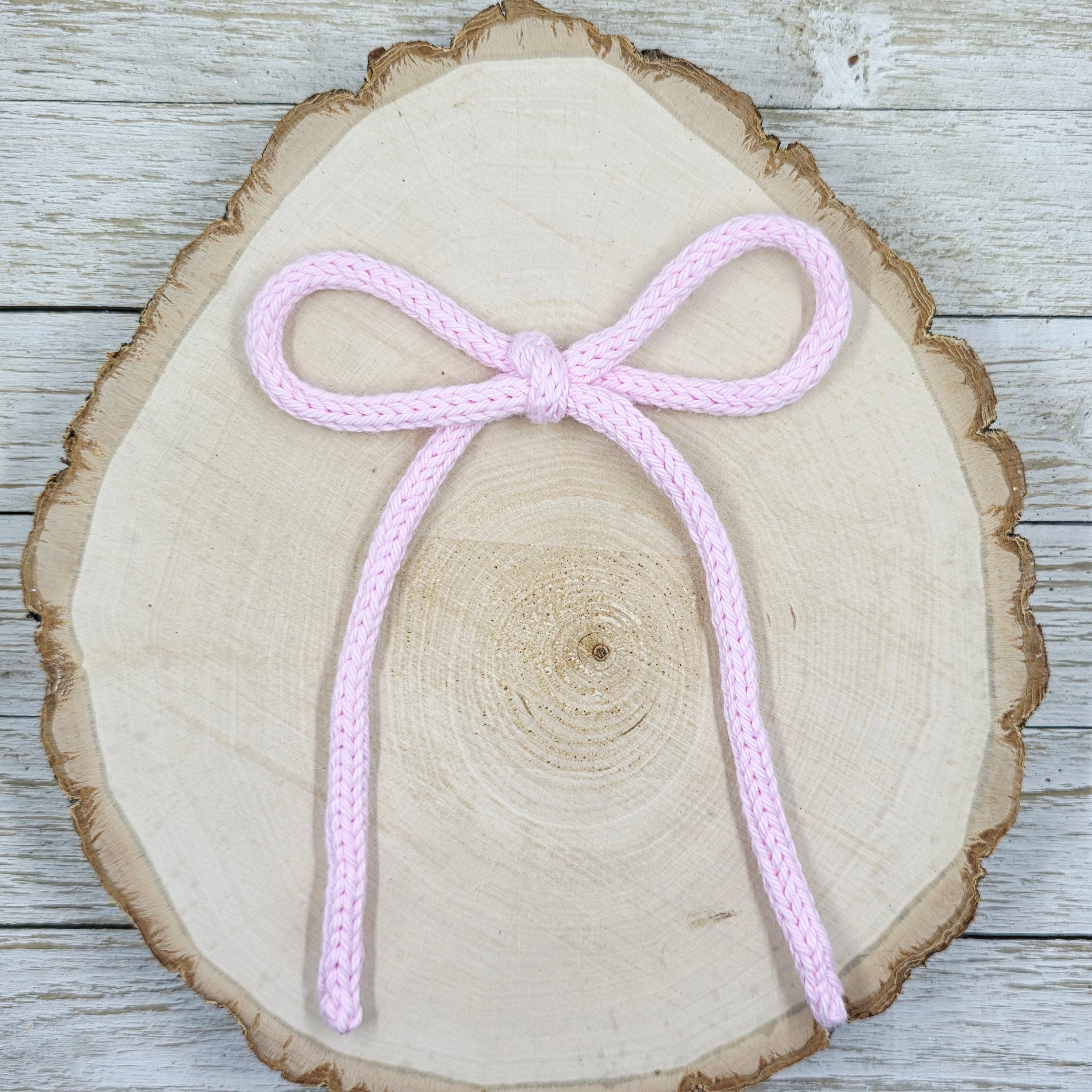 Pink Knitted Long Tail