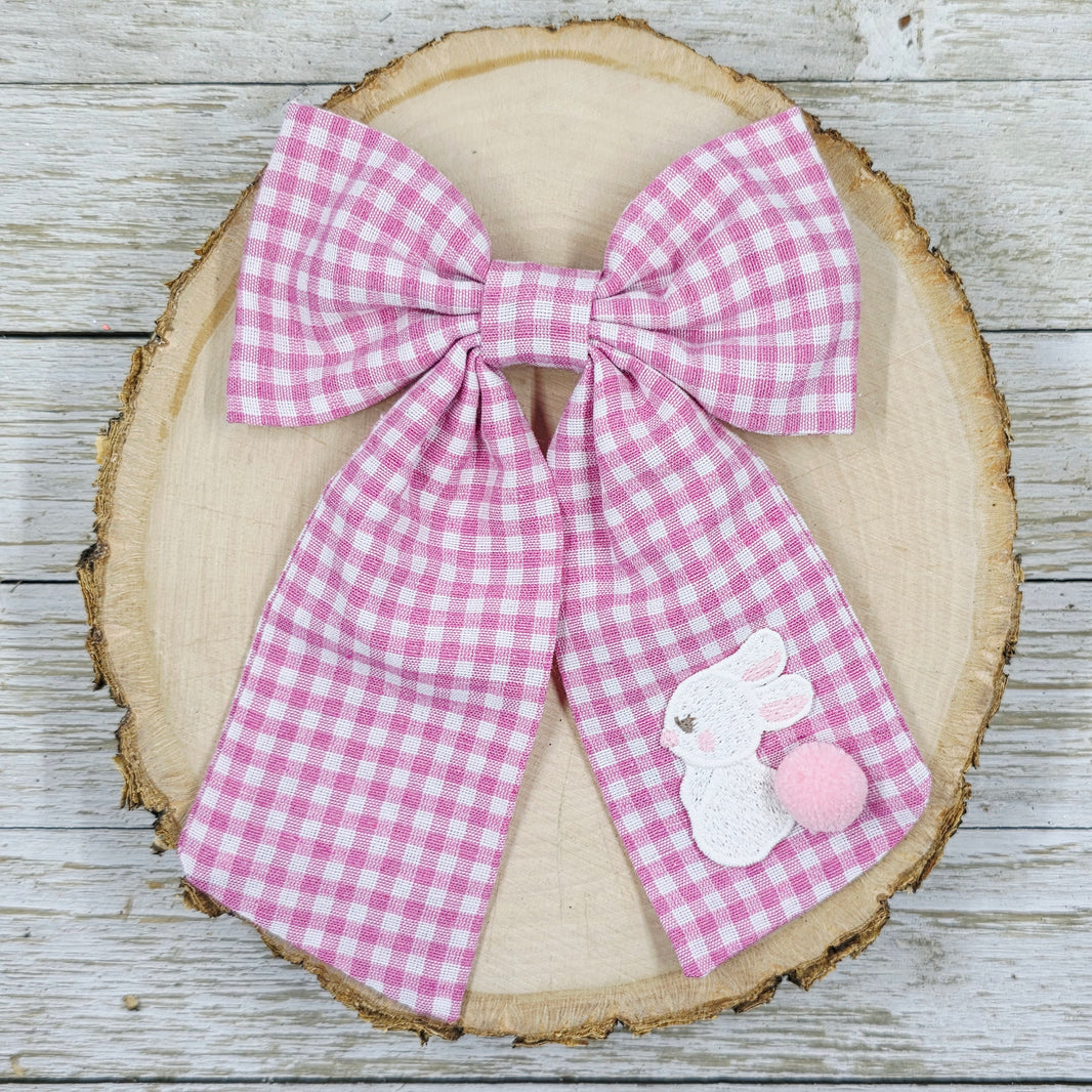 Pink Gingham Bunny Longtail