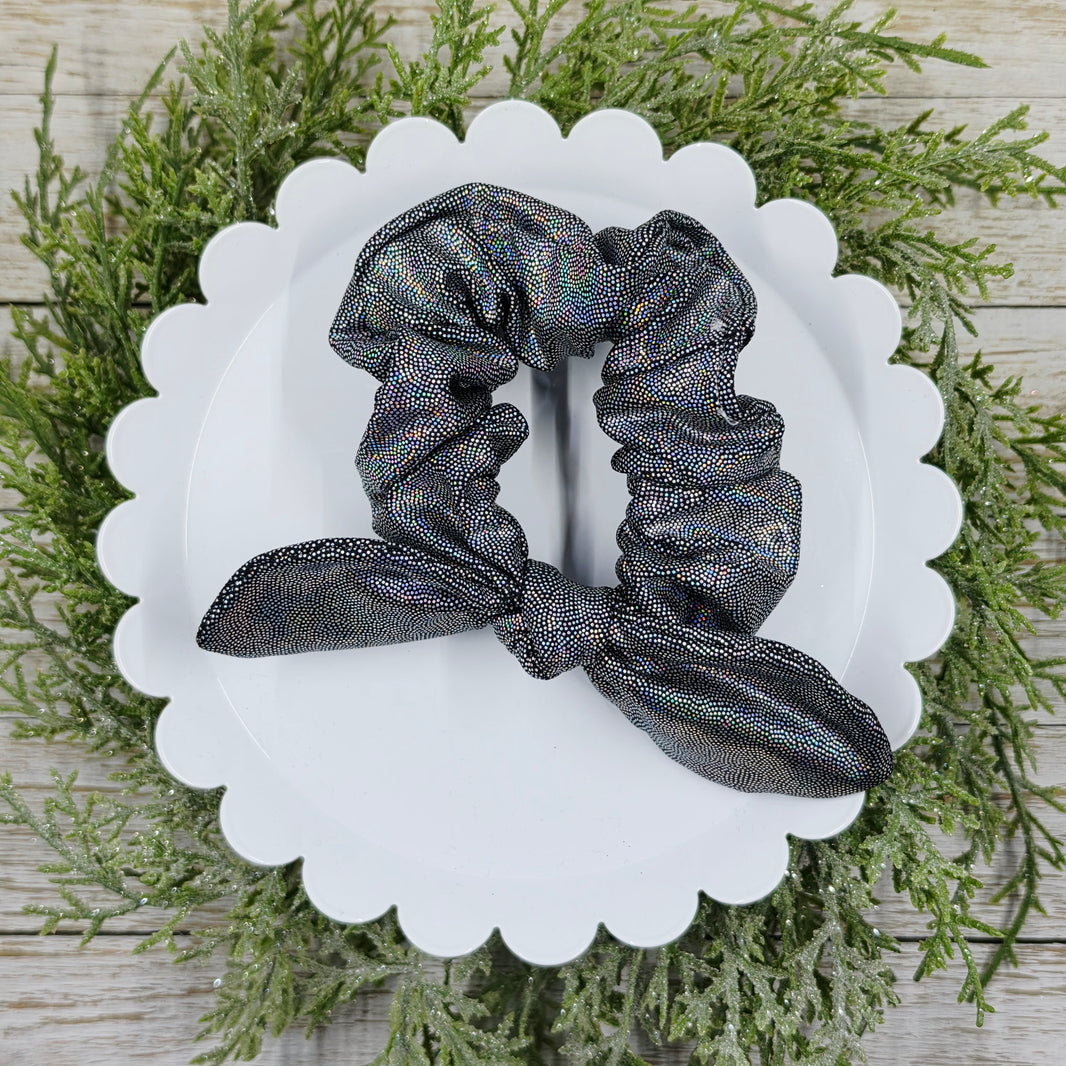 Black Holo Swim Scrunchie