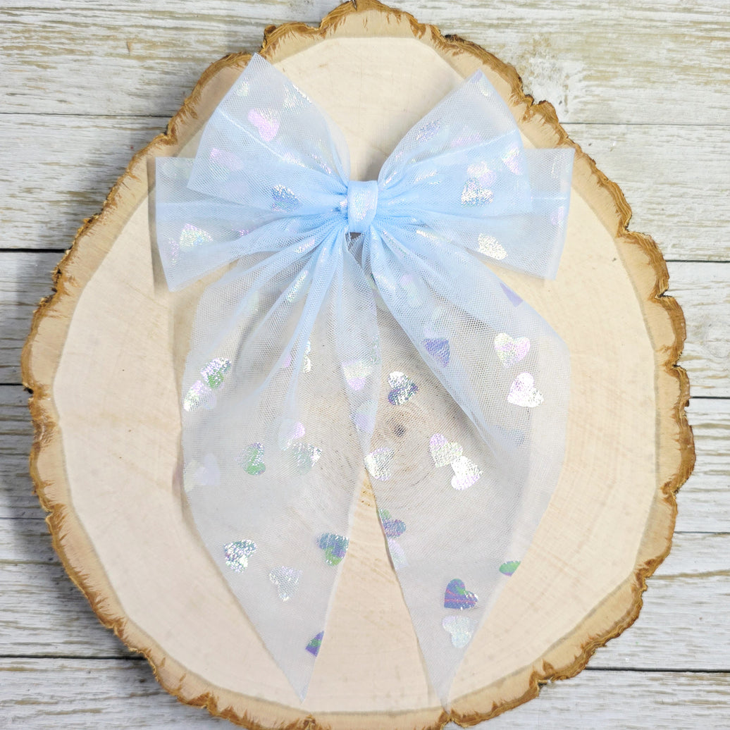 Blue Heart Tulle