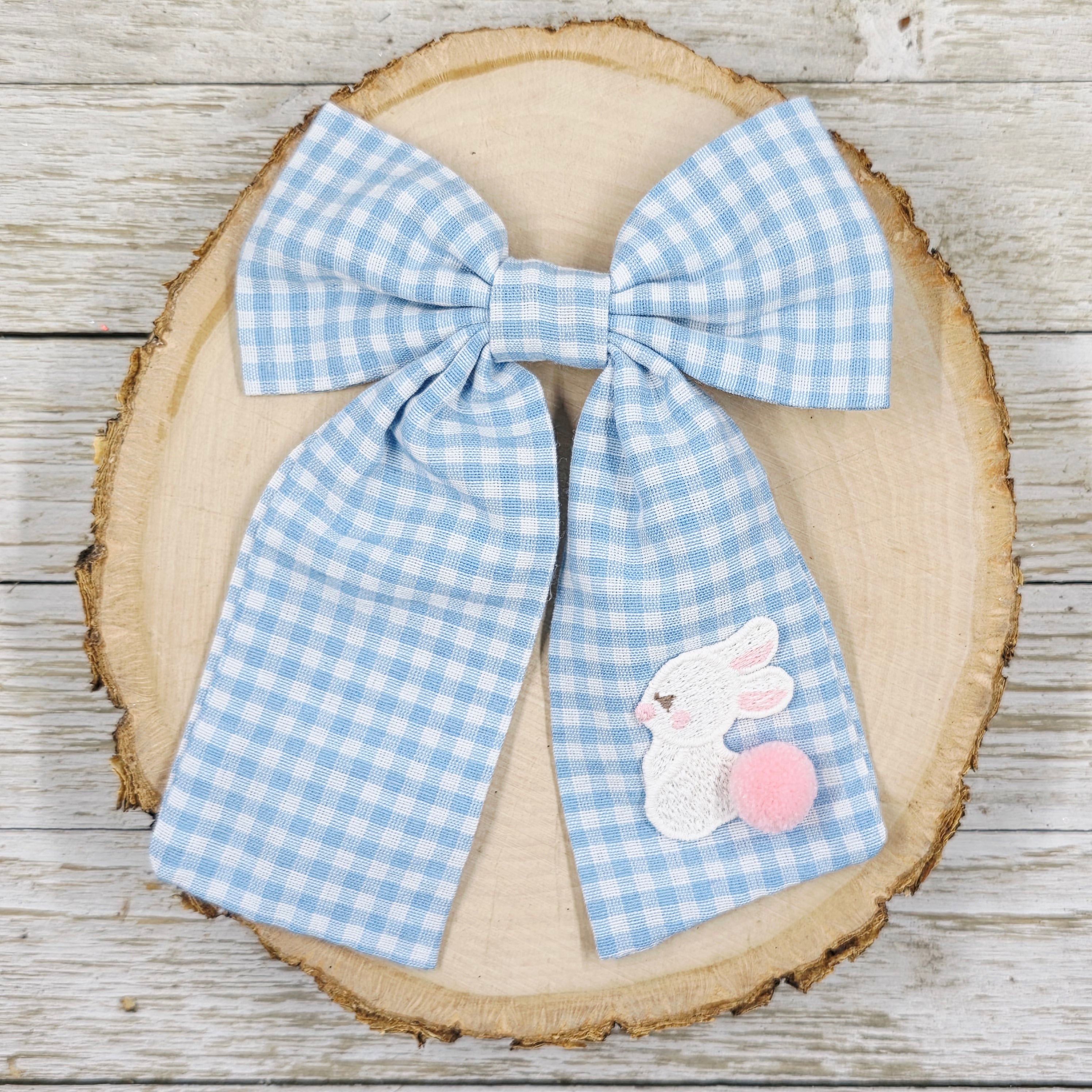 Blue Gingham Bunny Longtail