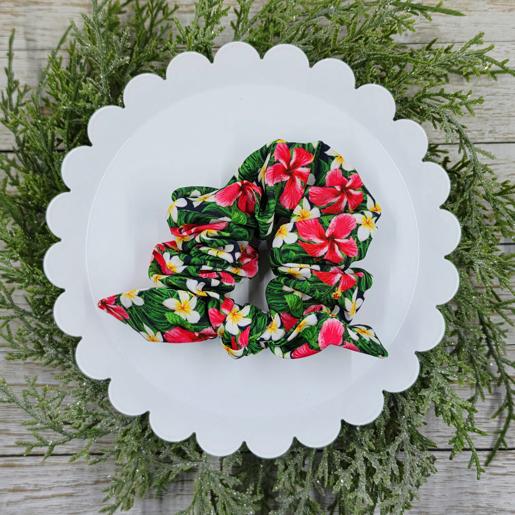 Hawaiian Flowers Scrunchie