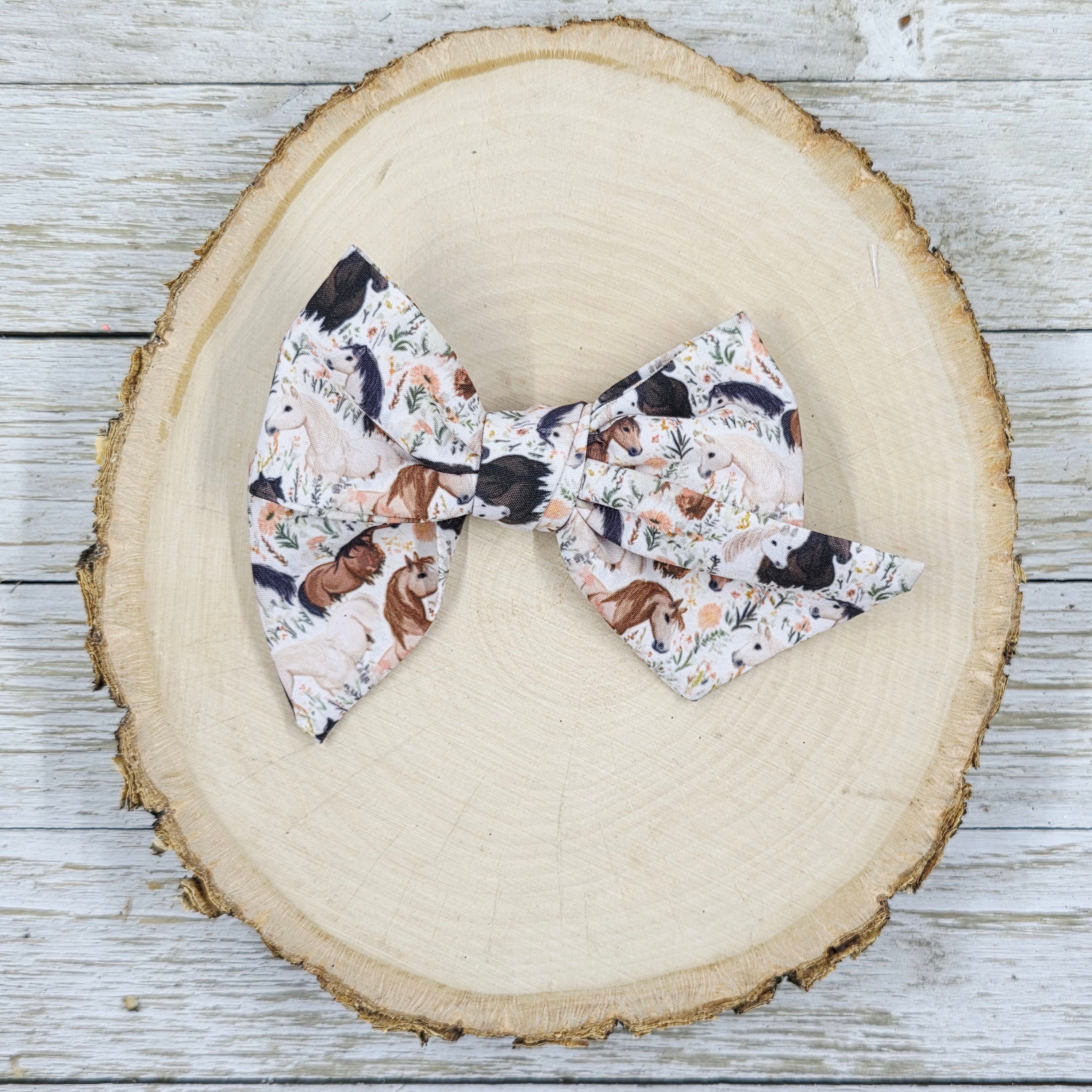 Horse Floral Pinwheel