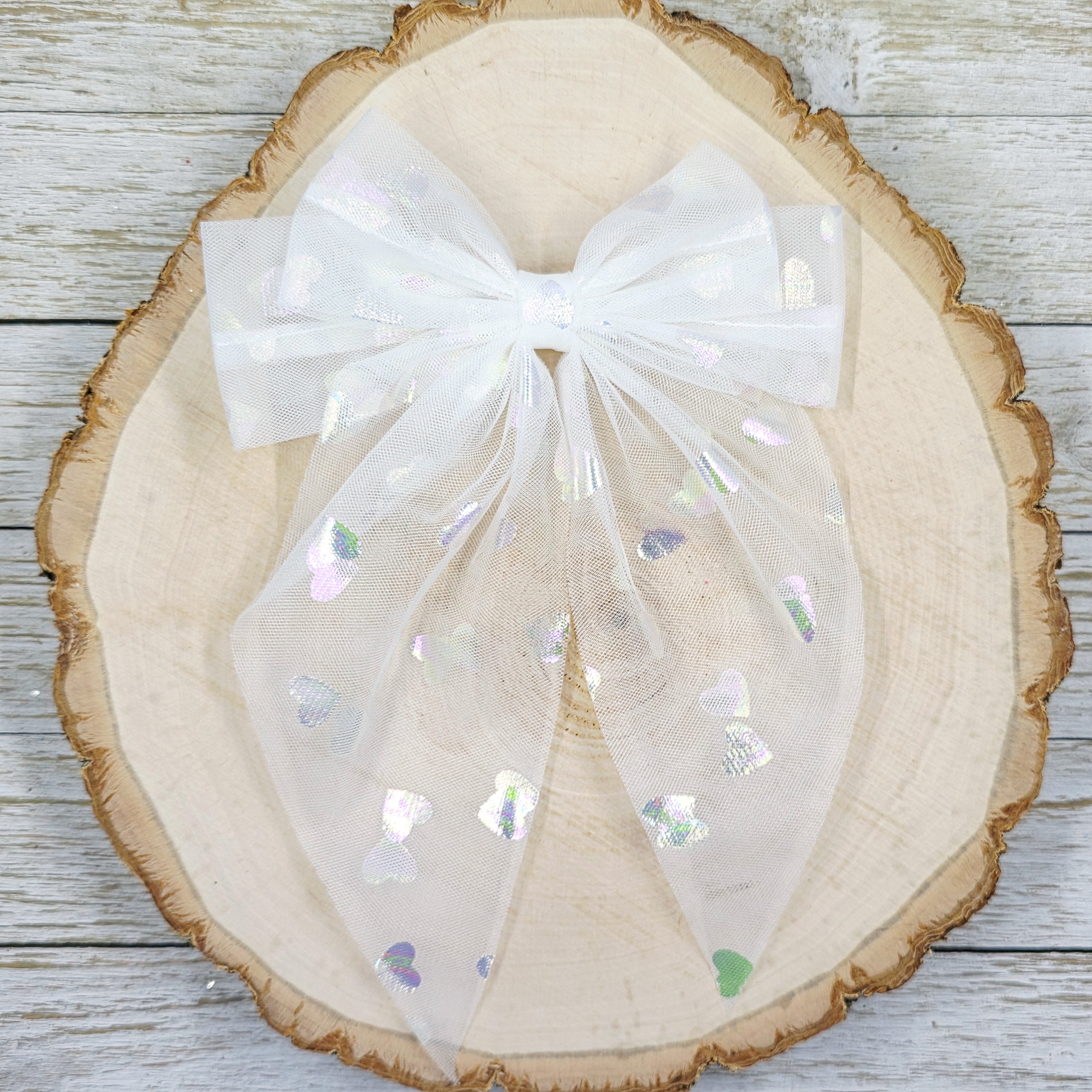 White Heart Tulle
