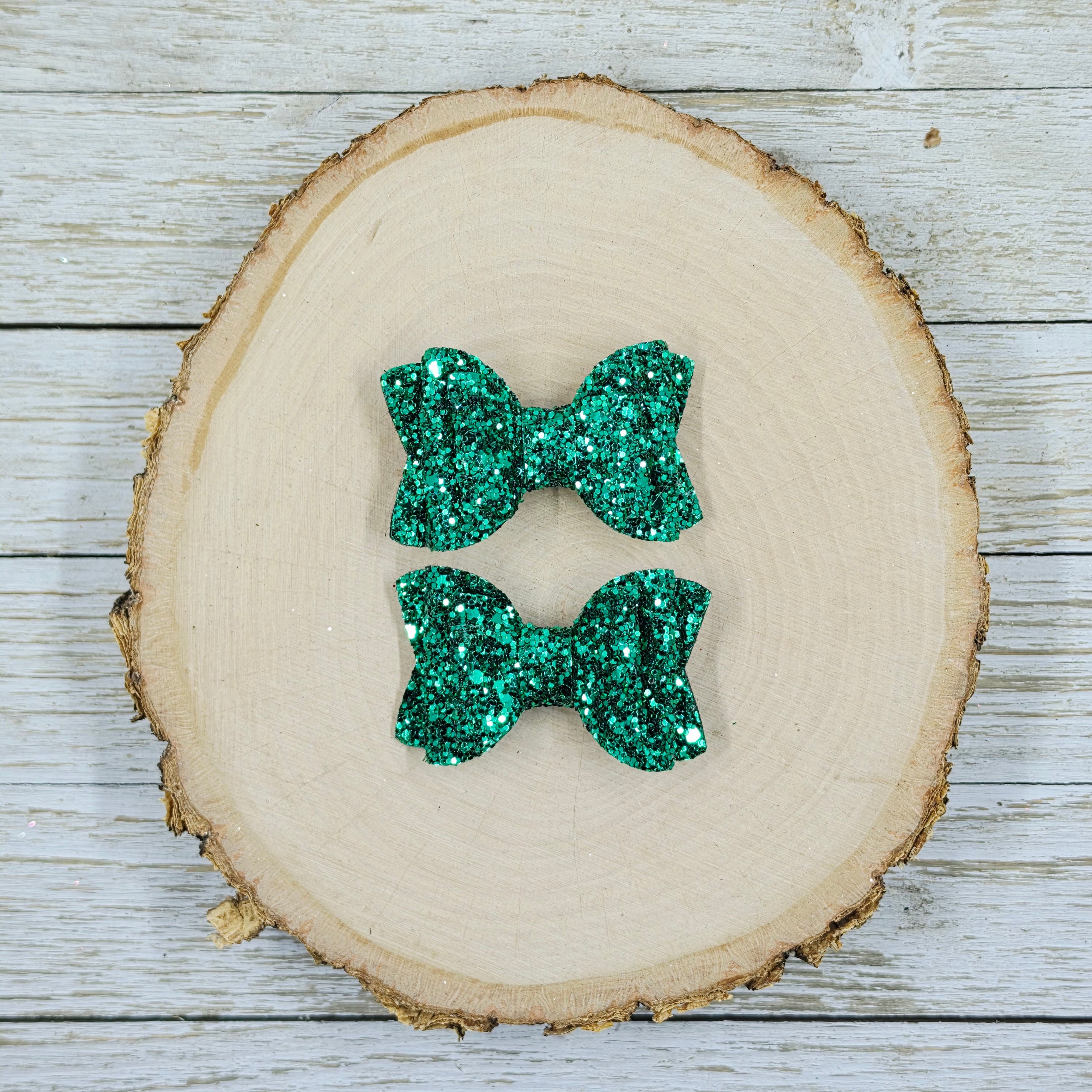 Emerald Glitter Mini Piggies