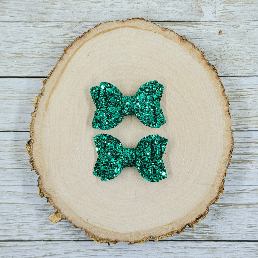 Emerald Glitter Mini Piggies