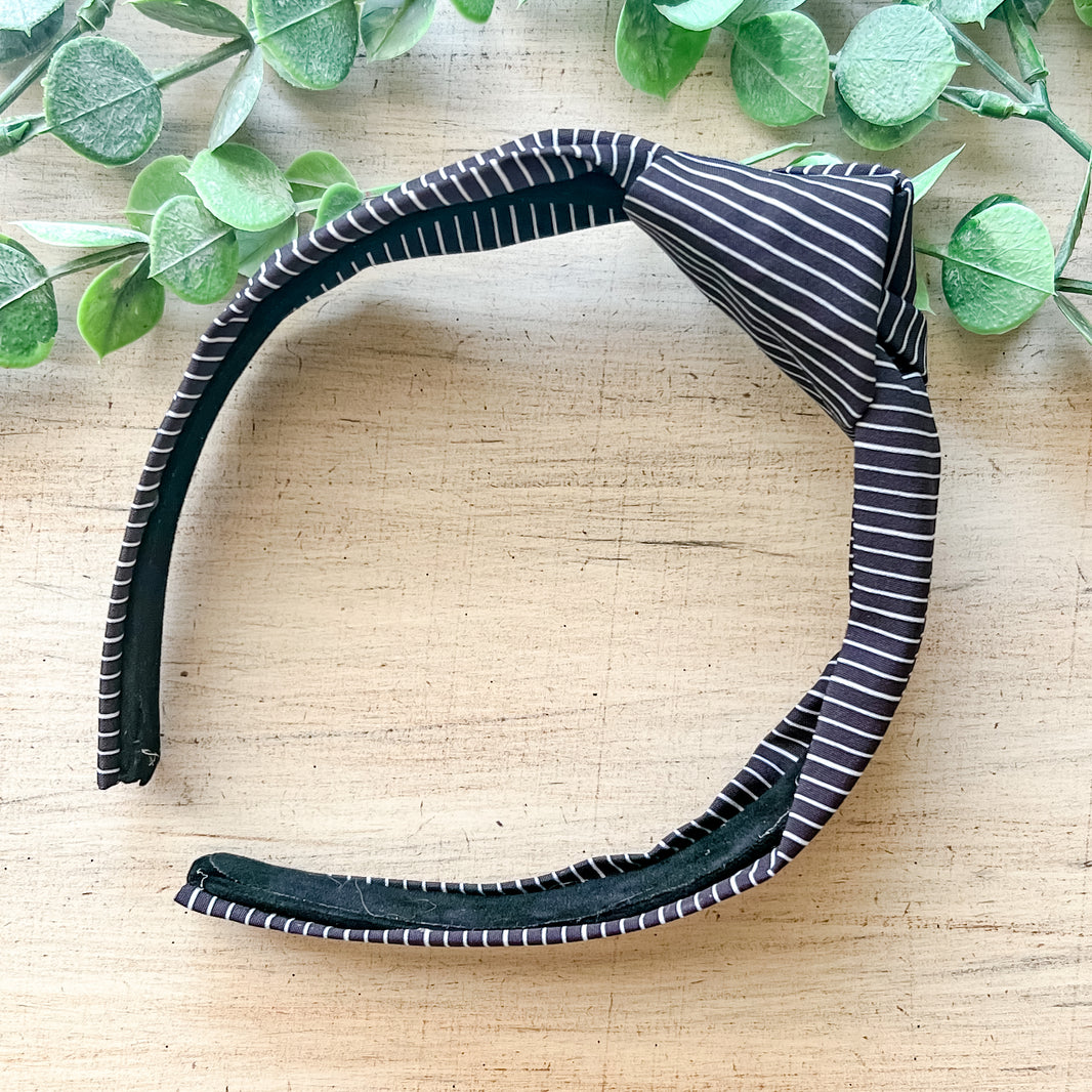Pinstripes Knotted Headband