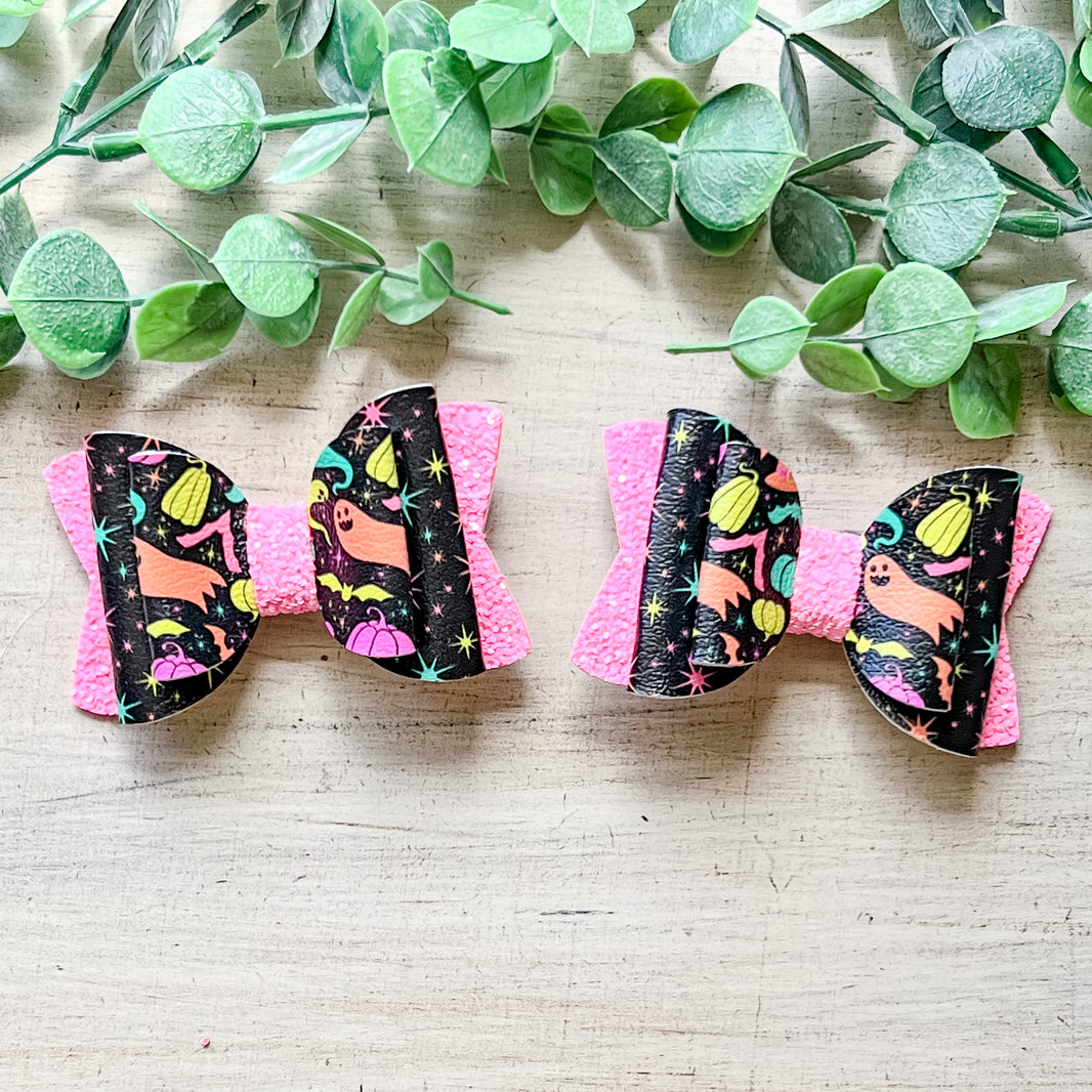 Neon Halloween Piggies