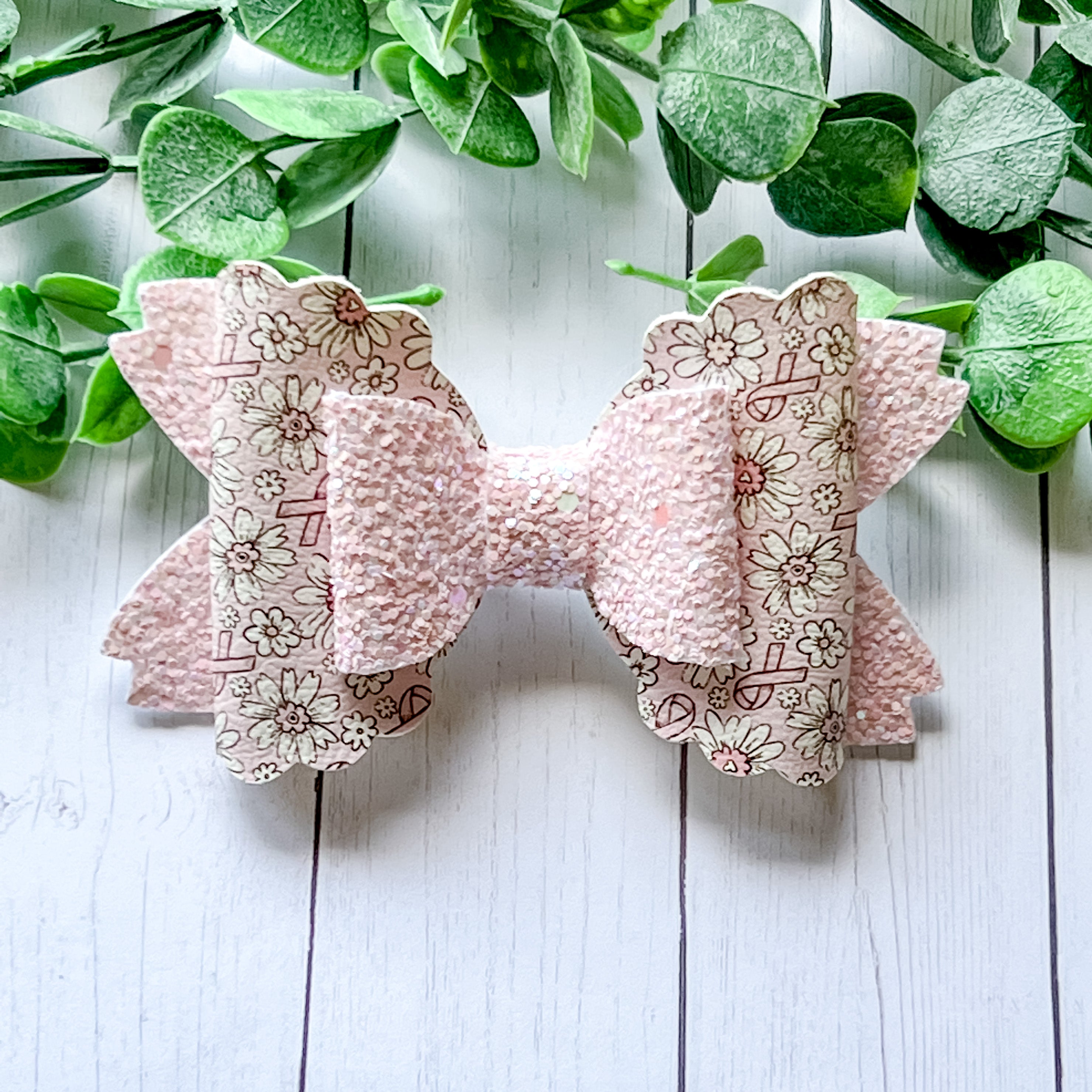 Pink Floral Ribbon