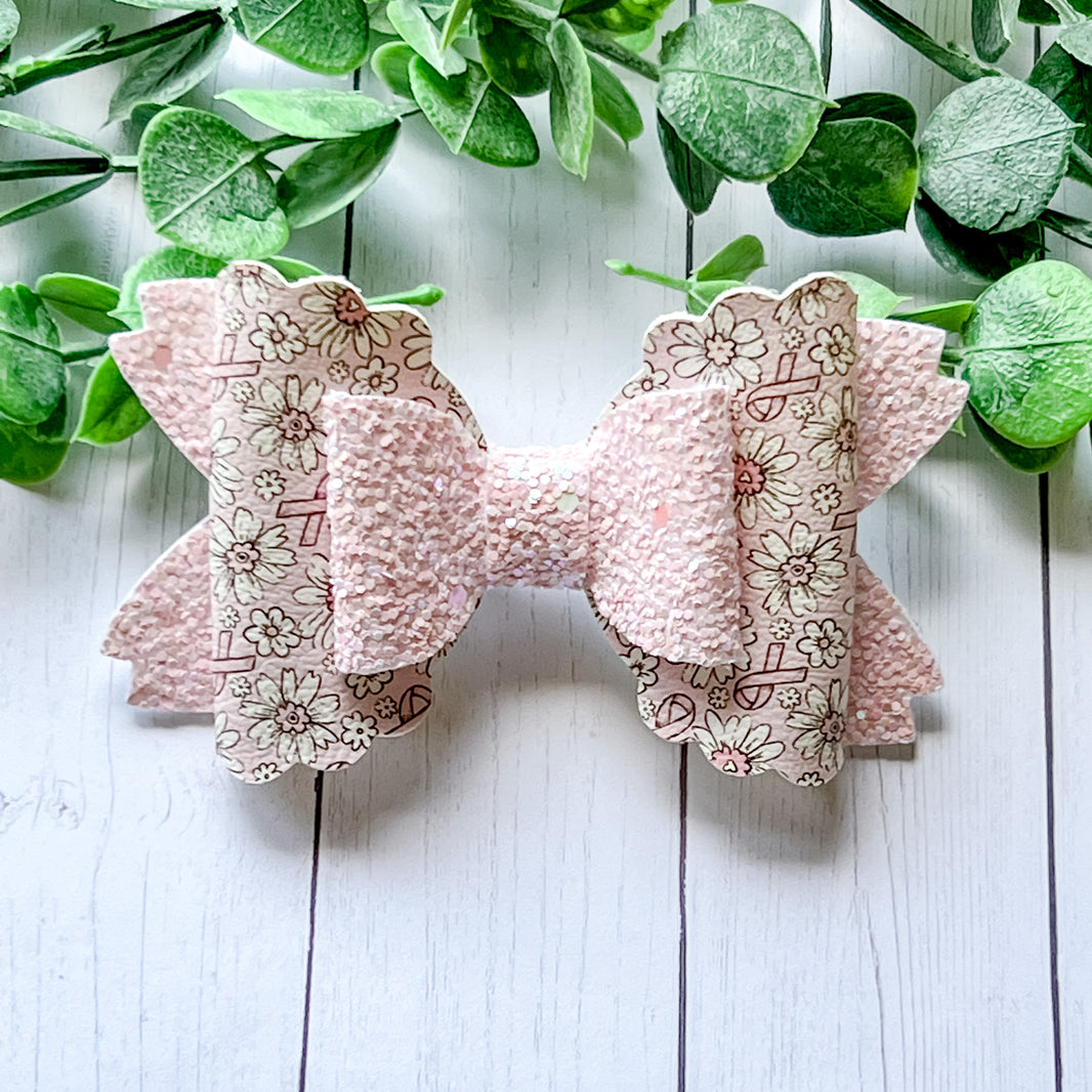 Pink Floral Ribbon