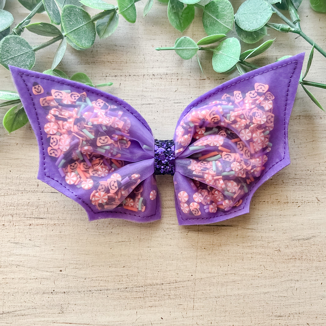 Purple Shaker Bat Bow
