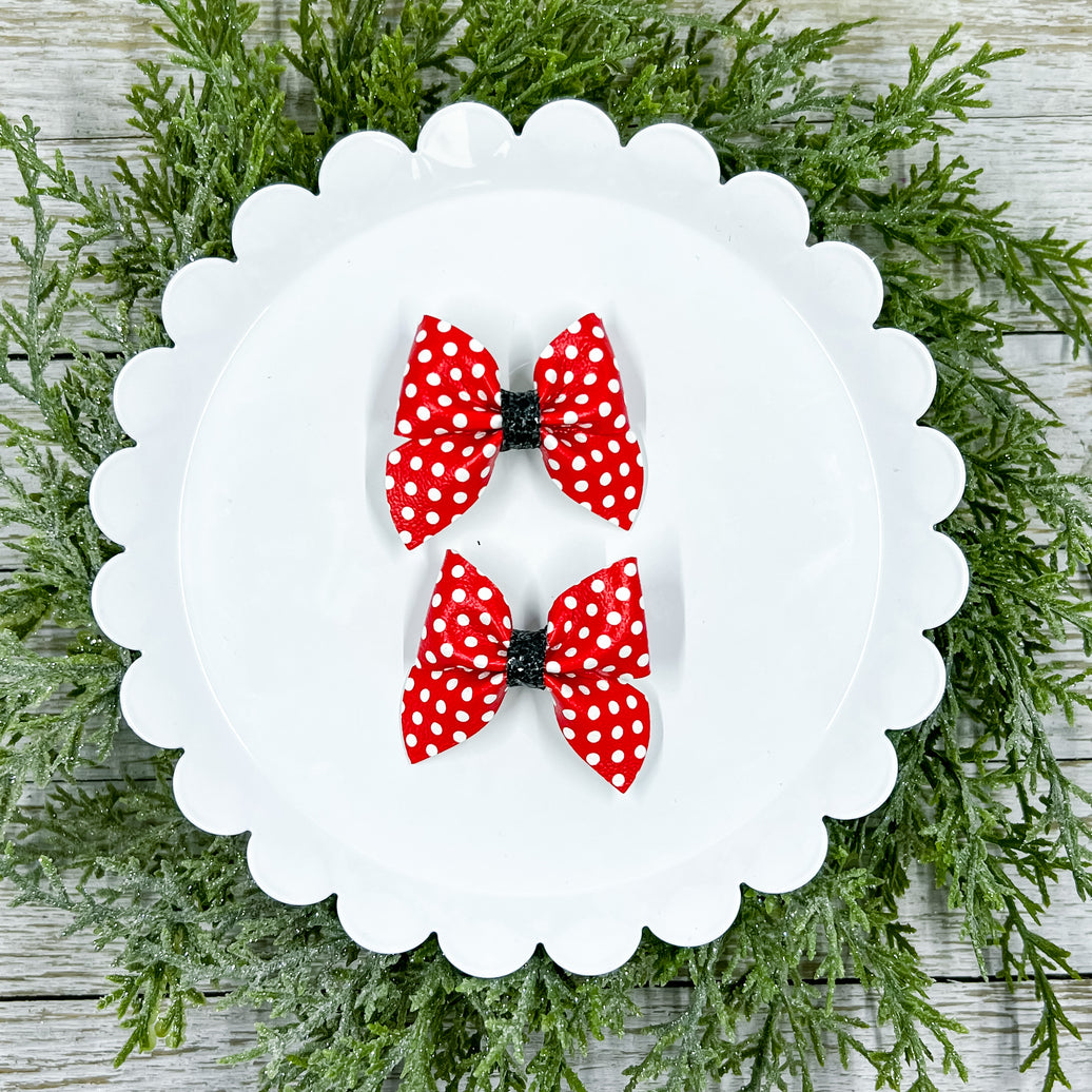 Red Polka Dots Itty Bitty Piggies