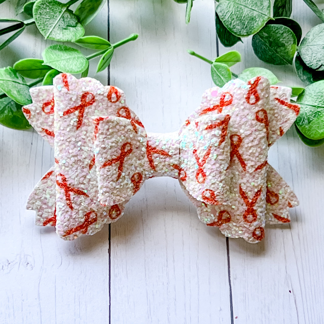Orange Glitter Ribbon
